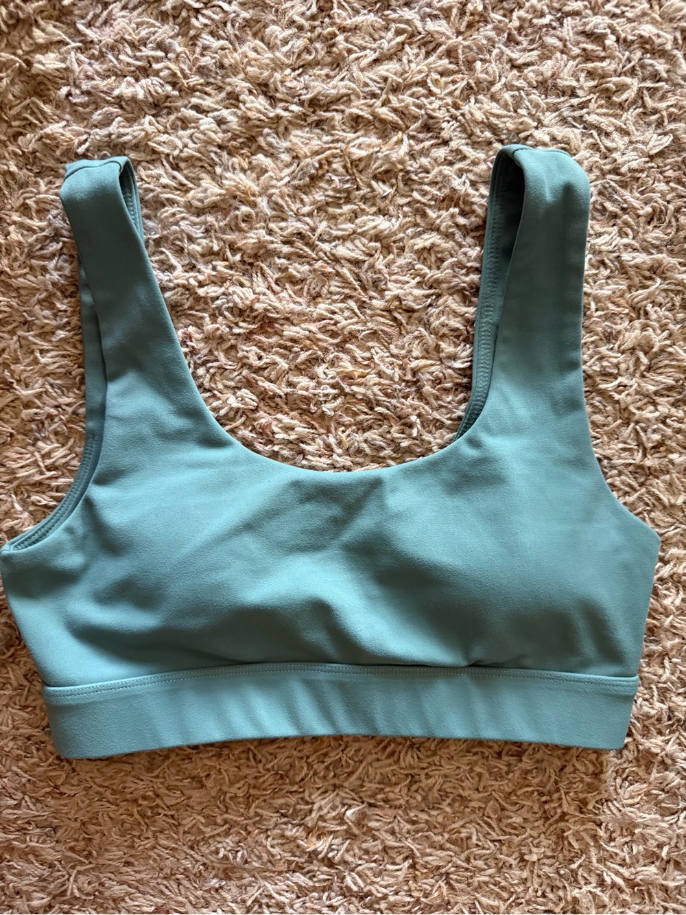 P'tula Scoop Neck Sports Bra - Sage Teal